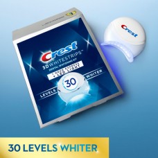 Crest 3D Whitestrips 1 Hour Express + LED Light Levels 30 Whiter – Teeth Whitening Kit
