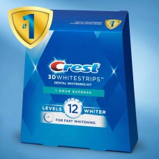 Crest 3D Whitestrips 1-Hour Express Level 12 Whiter (1 Treatments / 2 Strips)
