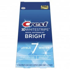 Crest 3D Whitestrips Bright Levels 7 Whiter (11 Treatments / 22 Strips)